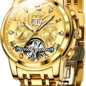 OLEVS Automatic Gold Watches for Men